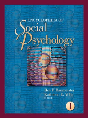 cover image of Encyclopedia of Social Psychology